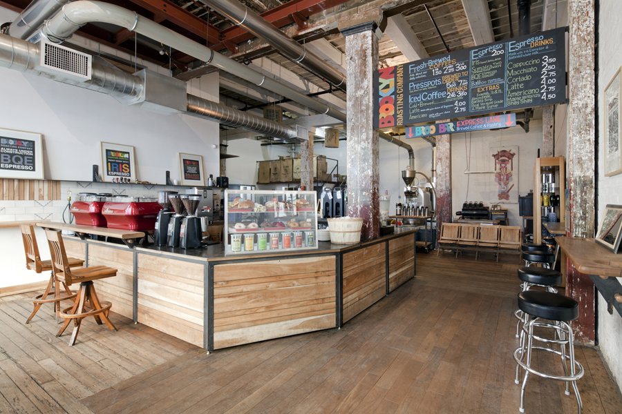 ar and dee design build service counter Brooklyn Roasting Company