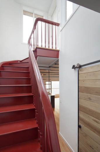 landmark reproduction stairs and railing 209 Calyer Street