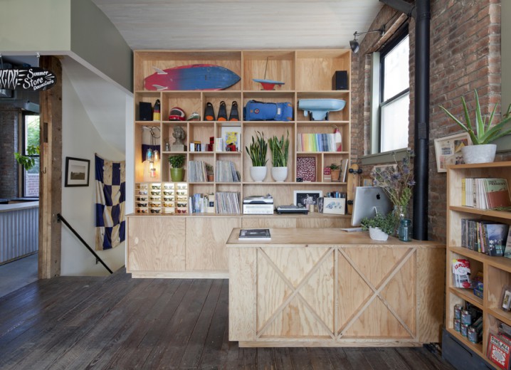 ar and dee design build check out counter Pilgrim Surf and Supply brooklyn